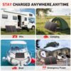 Dokio 100W 12V Foldable Monocrystalline Solar Panel Kit For Camping