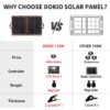 Dokio 100W 12V Foldable Monocrystalline Solar Panel Kit For Camping