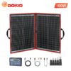 Dokio 100W 12V Foldable Monocrystalline Solar Panel Kit For Camping