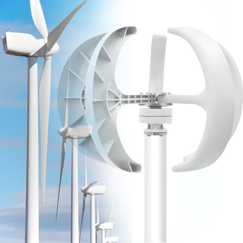 5-Blade Vertical Axis Wind Turbine Generator Kit – Variant 3