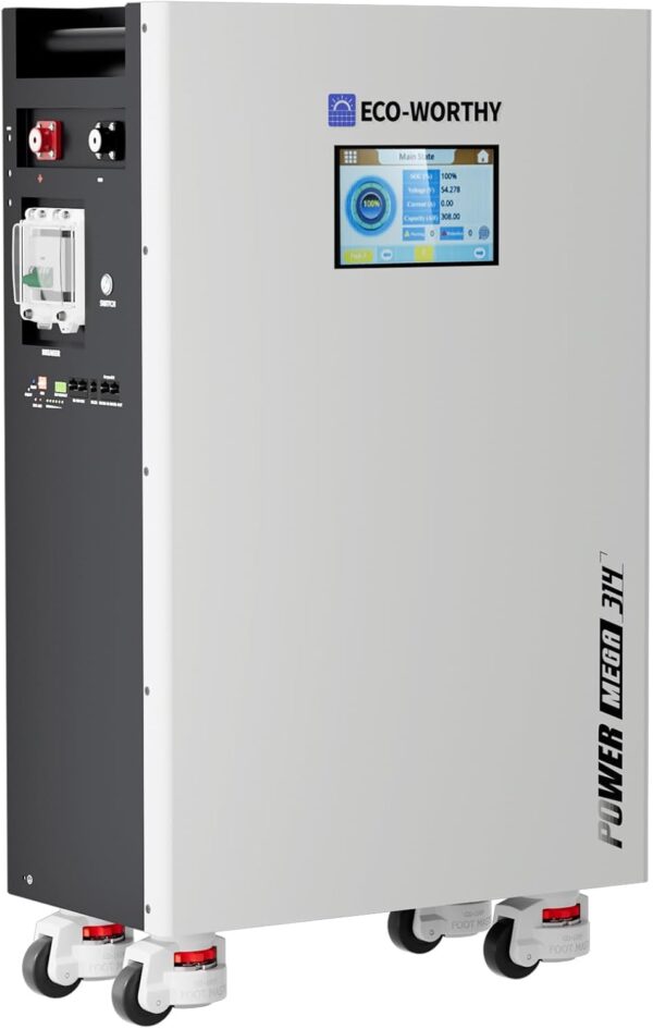 ECO-WORTHY Powermega LiFePO4 Battery, UL1973 16.1kWh Energy