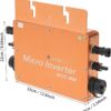 800W Solar Grid Tie Micro Inverter MPPT with LCD Display