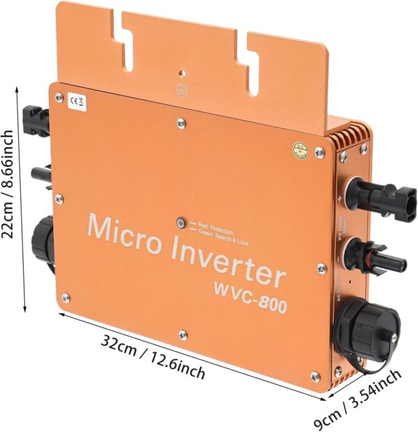 800W Solar Grid Tie Micro Inverter MPPT with LCD Display