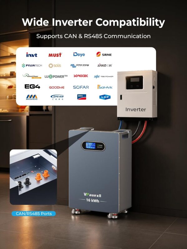 LiFePO4 Solar Battery 51.2V 314Ah Energy Storage System