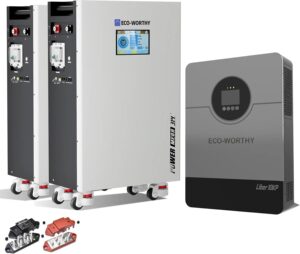ECO-WORTHY Powermega LiFePO4 Energy Storage with 10kW Hybrid Inverter