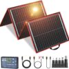 DOKIO Portable Foldable Solar Panel Kit with Charge Controller