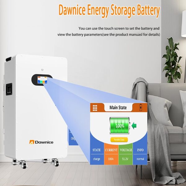 Dawnice 10kWh Solar LiFePO4 Lithium Energy Storage Battery
