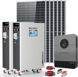 ECO-WORTHY LiFePO4 Energy Storage Solar Panel Kit