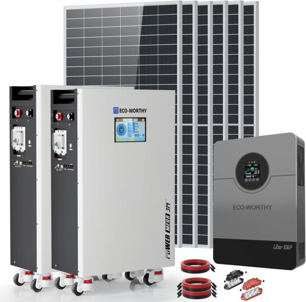 ECO-WORTHY LiFePO4 Energy Storage Solar Panel Kit