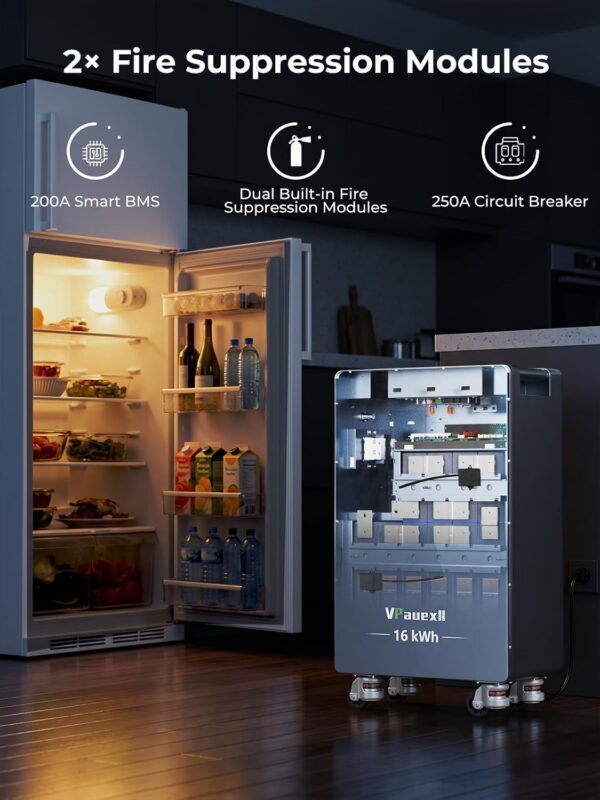 LiFePO4 Solar Battery 51.2V 314Ah Energy Storage System