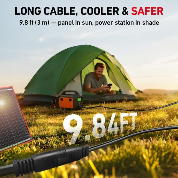 DOKIO Portable Foldable Solar Panel Kit with Charge Controller