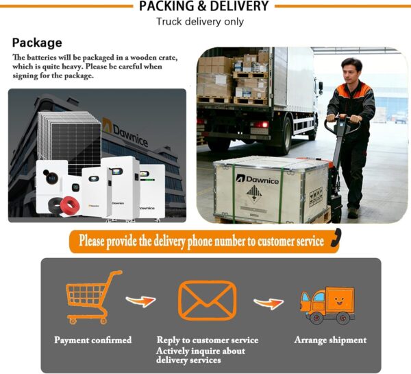 Dawnice 10kWh Solar LiFePO4 Lithium Energy Storage Battery