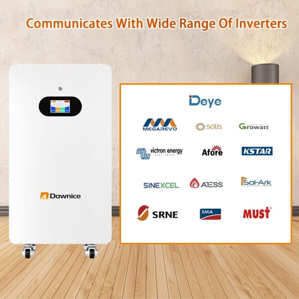 Dawnice 10kWh Solar LiFePO4 Lithium Energy Storage Battery