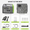 Portable Solar Generator 300W Power Station with 60W Foldable Solar Panel