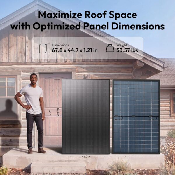 JJN UL61730 425W Bifacial N-Type Rigid Solar Panel