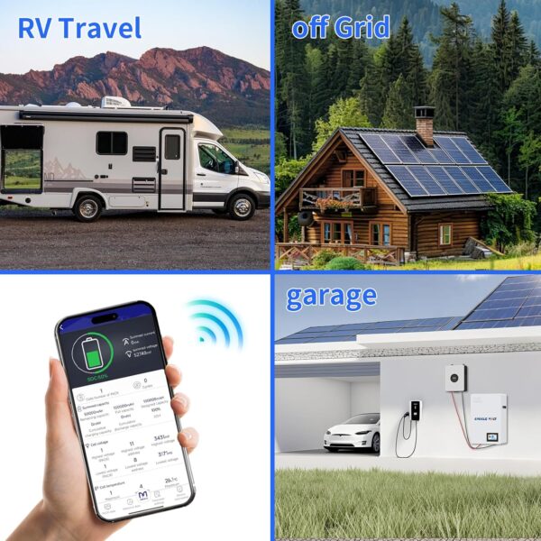CYCCLEVOLT 48V 200Ah LiFePO4 Wall Mounted Solar Storage Battery
