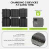 Portable Solar Generator 300W Power Station with 60W Foldable Solar Panel
