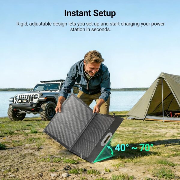 HQST Portable Solar Panel N-Type Foldable IP67