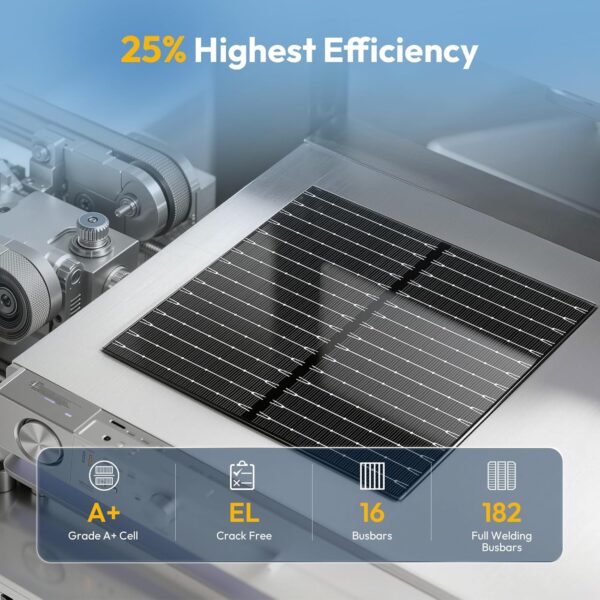 JJN UL61730 425W Bifacial N-Type Rigid Solar Panel