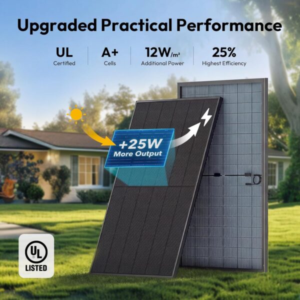 JJN UL61730 425W Bifacial N-Type Rigid Solar Panel